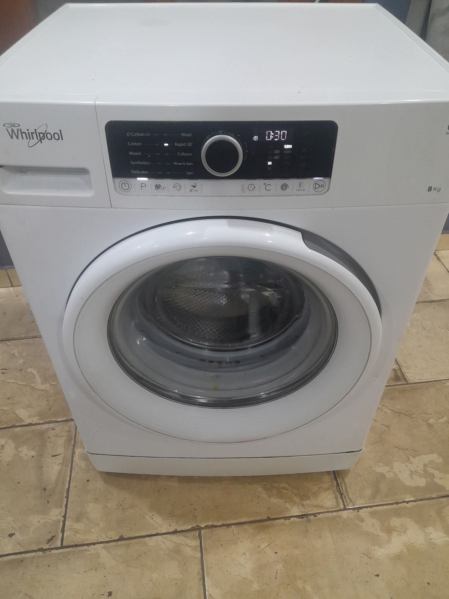 غساله اتوماتيك ويرلبول إيطالي ٨كيلو شغاله بامتياز