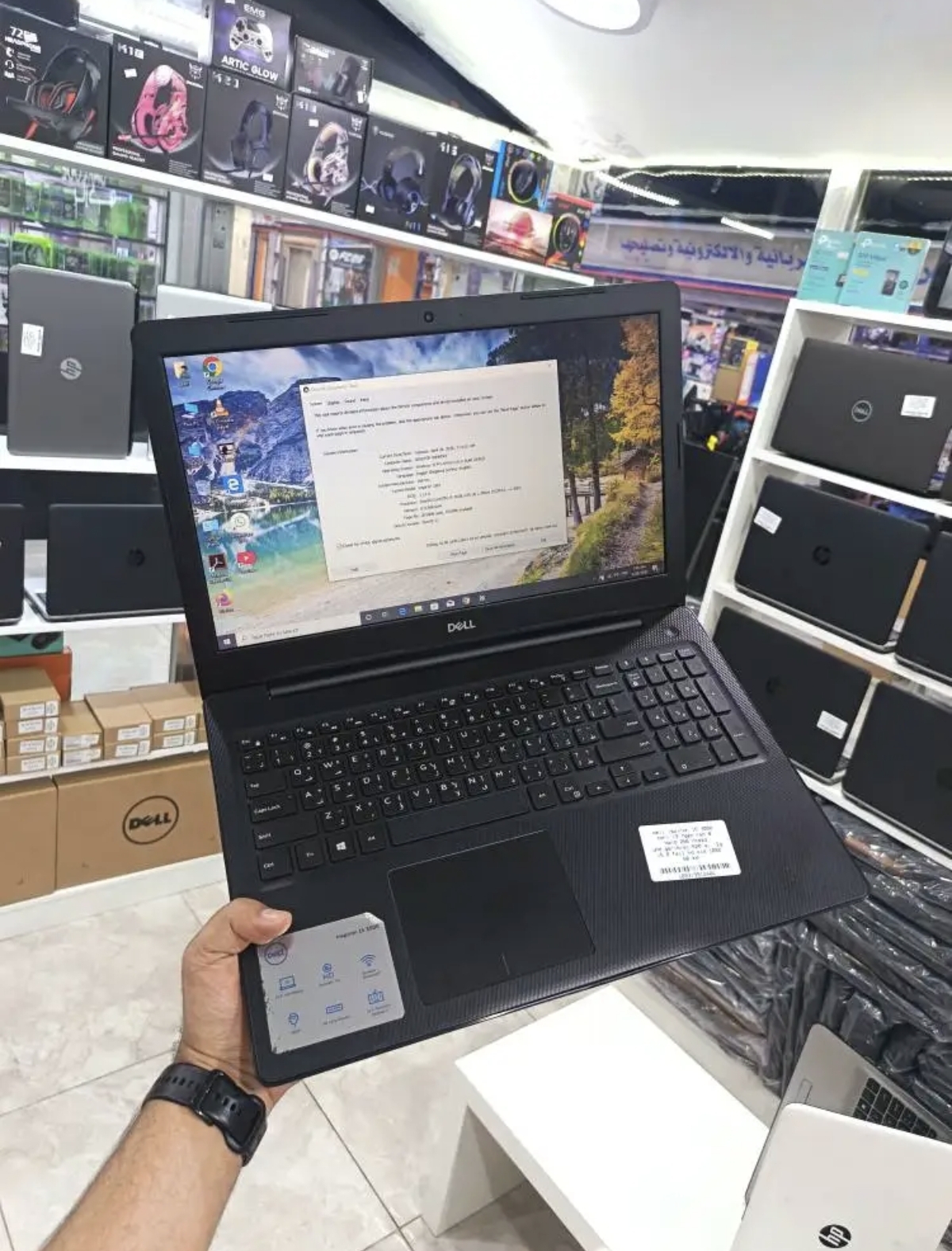 اقوي عروض الاستعمال لابات الجمينج لتشغيل الاوتوكاد والألعاب وبرامج الجرافيكس والتصميم  بحالة الزيرو  لاب توب dell inspiron 15    الترا سلم بحالة الزيرو