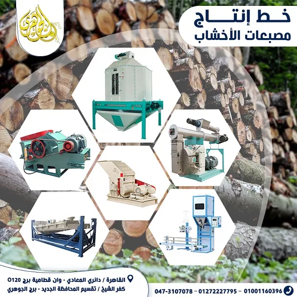 خط انتاج مصبعات الأخشاب